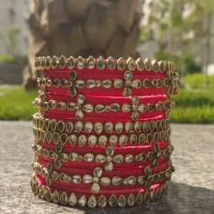 Gulabi Phool Aari bangles