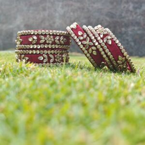 Maroon Mandala Leaves